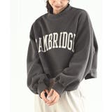 CHACグレー | カレッジプリントショート丈プルオーバー | rps