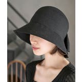 ブラック | ウォッシャブルバックリボンハット | rps