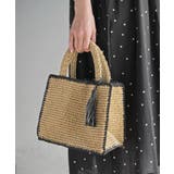 タッセル付き縁取りペーパーカゴバッグ | rps | 詳細画像12 