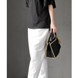 タッセル付き縁取りペーパーカゴバッグ | rps | 詳細画像5 