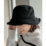 ブラック | ムートン風バケットハット | rps