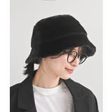 ブラック | フェイクファー×コーデュロイリバーシブルハット | rps