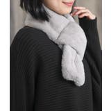 リブ編みニット×フェイクファーマフラー | rps | 詳細画像5 