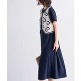 カギ針ベスト×Ｔシャツワンピースアンサンブル | rps | 詳細画像24 