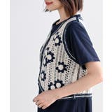 カギ針ベスト×Ｔシャツワンピースアンサンブル | rps | 詳細画像28 