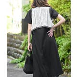 カギ針ベスト×Ｔシャツワンピースアンサンブル | rps | 詳細画像4 