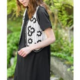 カギ針ベスト×Ｔシャツワンピースアンサンブル | rps | 詳細画像9 