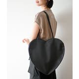 ブラック | ハートフェイクレザーＢＡＧ | rps
