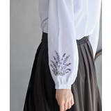 刺繍スリーブバンドカラーブラウス | rps | 詳細画像9