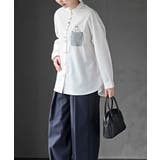 カワウソ多釦バンドカラーワイドシャツ | rps | 詳細画像3 