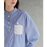 カワウソ多釦バンドカラーワイドシャツ | rps | 詳細画像31 