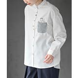 カワウソ多釦バンドカラーワイドシャツ | rps | 詳細画像7 