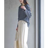 ワンポイント刺繍ボーダー配色カットソー | rps | 詳細画像19