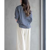 ワンポイント刺繍ボーダー配色カットソー | rps | 詳細画像20