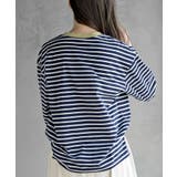 ワンポイント刺繍ボーダー配色カットソー | rps | 詳細画像24