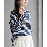 ワンポイント刺繍ボーダー配色カットソー | rps | 詳細画像25