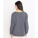 ワンポイント刺繍ボーダー配色カットソー | rps | 詳細画像28