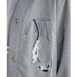 ブラブラキャットミニ裏毛Ｖネックカーディガン | rps | 詳細画像14 