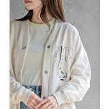 ブラブラキャットミニ裏毛Ｖネックカーディガン | rps | 詳細画像6 