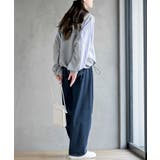 無地×ストライプ切替ミニ裏毛ドロストプルオーバー | rps | 詳細画像13 