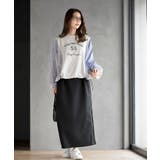 無地×ストライプ切替ミニ裏毛ドロストプルオーバー | rps | 詳細画像2 