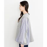 無地×ストライプ切替ミニ裏毛ドロストプルオーバー | rps | 詳細画像26 