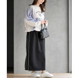 無地×ストライプ切替ミニ裏毛ドロストプルオーバー | rps | 詳細画像5 