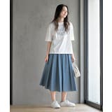 立体チェーン刺繍６分袖Ｔ | rps | 詳細画像2 