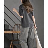 立体チェーン刺繍６分袖Ｔ | rps | 詳細画像20 