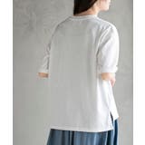 立体チェーン刺繍６分袖Ｔ | rps | 詳細画像8 