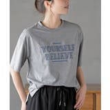 杢グレー | 立体チェーン刺繍６分袖Ｔ | rps