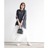 刺繍スリーブ７分袖カットプルオーバー | rps | 詳細画像19 