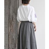 刺繍スリーブ７分袖カットプルオーバー | rps | 詳細画像22 