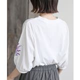 刺繍スリーブ７分袖カットプルオーバー | rps | 詳細画像26 