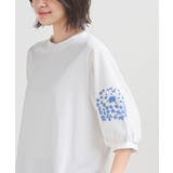 刺繍スリーブ７分袖カットプルオーバー | rps | 詳細画像7 