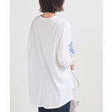 刺繍スリーブ７分袖カットプルオーバー | rps | 詳細画像8 