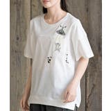 ブラブラキャット裾ドロストＴシャツ | rps | 詳細画像1 