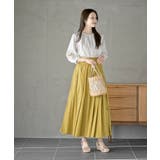 刺繍スリーブバンドカラー７分袖ブラウス | rps | 詳細画像2 