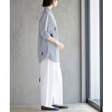 ねこだらけ３ポケット７分袖シャツチュニック | rps | 詳細画像13 