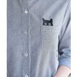 ねこだらけ３ポケット７分袖シャツチュニック | rps | 詳細画像18 