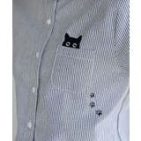 ねこだらけ３ポケット７分袖シャツチュニック | rps | 詳細画像19 