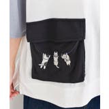 キャット刺繍3配色パーカーTシャツ | rps | 詳細画像10