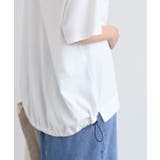 ハート刺繍裾ドロストＴシャツ | rps | 詳細画像17 