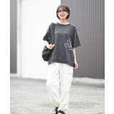 ハート刺繍裾ドロストＴシャツ | rps | 詳細画像19 