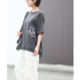 ハート刺繍裾ドロストＴシャツ | rps | 詳細画像20 