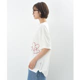 ハート刺繍裾ドロストＴシャツ | rps | 詳細画像27 