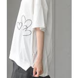 ハート刺繍裾ドロストＴシャツ | rps | 詳細画像9 