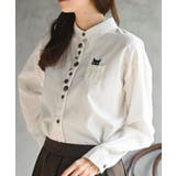アイボリー | 多釦キャットシャツ | rps