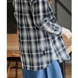 ねこだらけ3ポケットシャツチュニック | rps | 詳細画像17