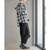 ポケットキャットフード付きチェックシャツ | rps | 詳細画像13 